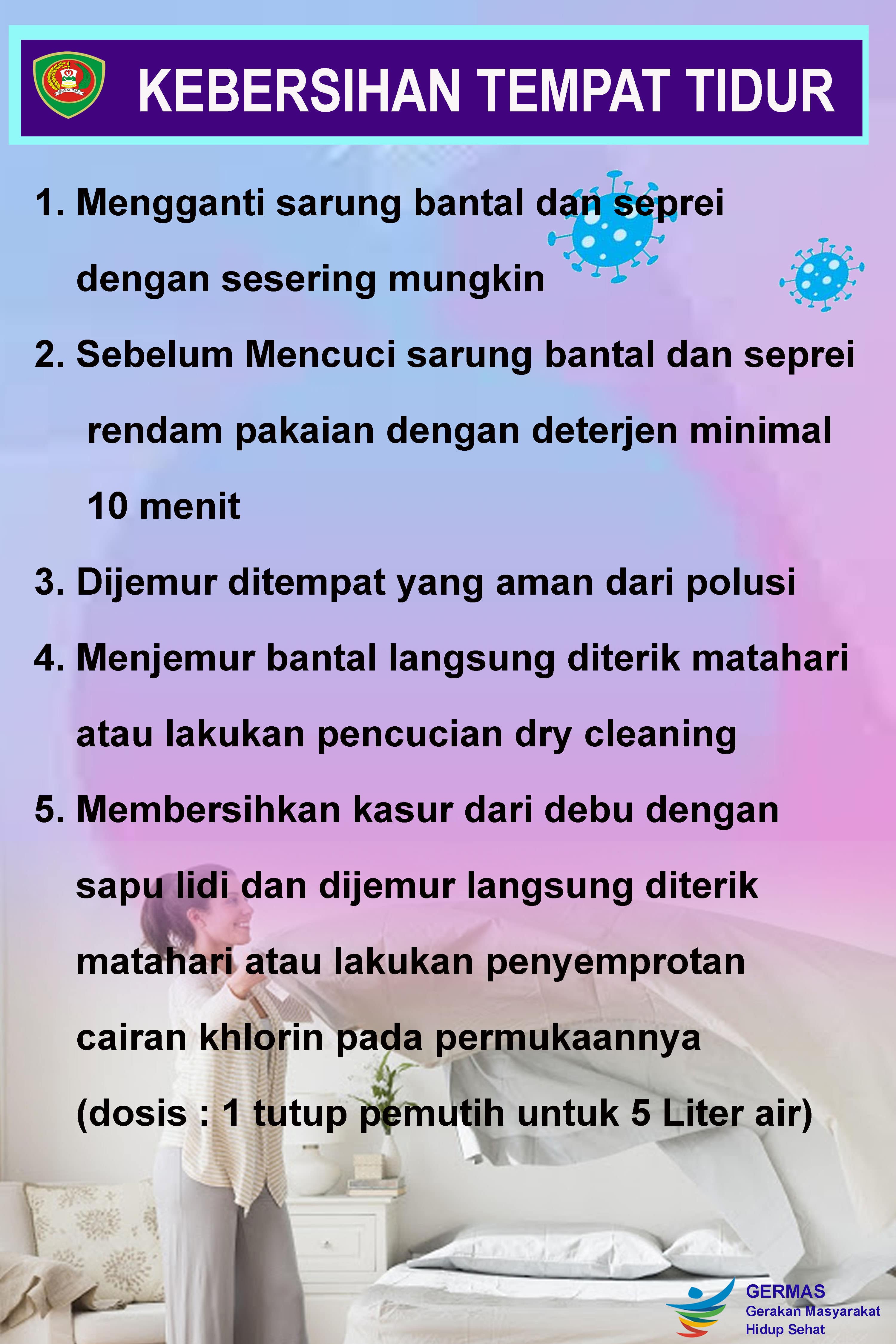 KEBERSIHAN TEMPAT TIDUR