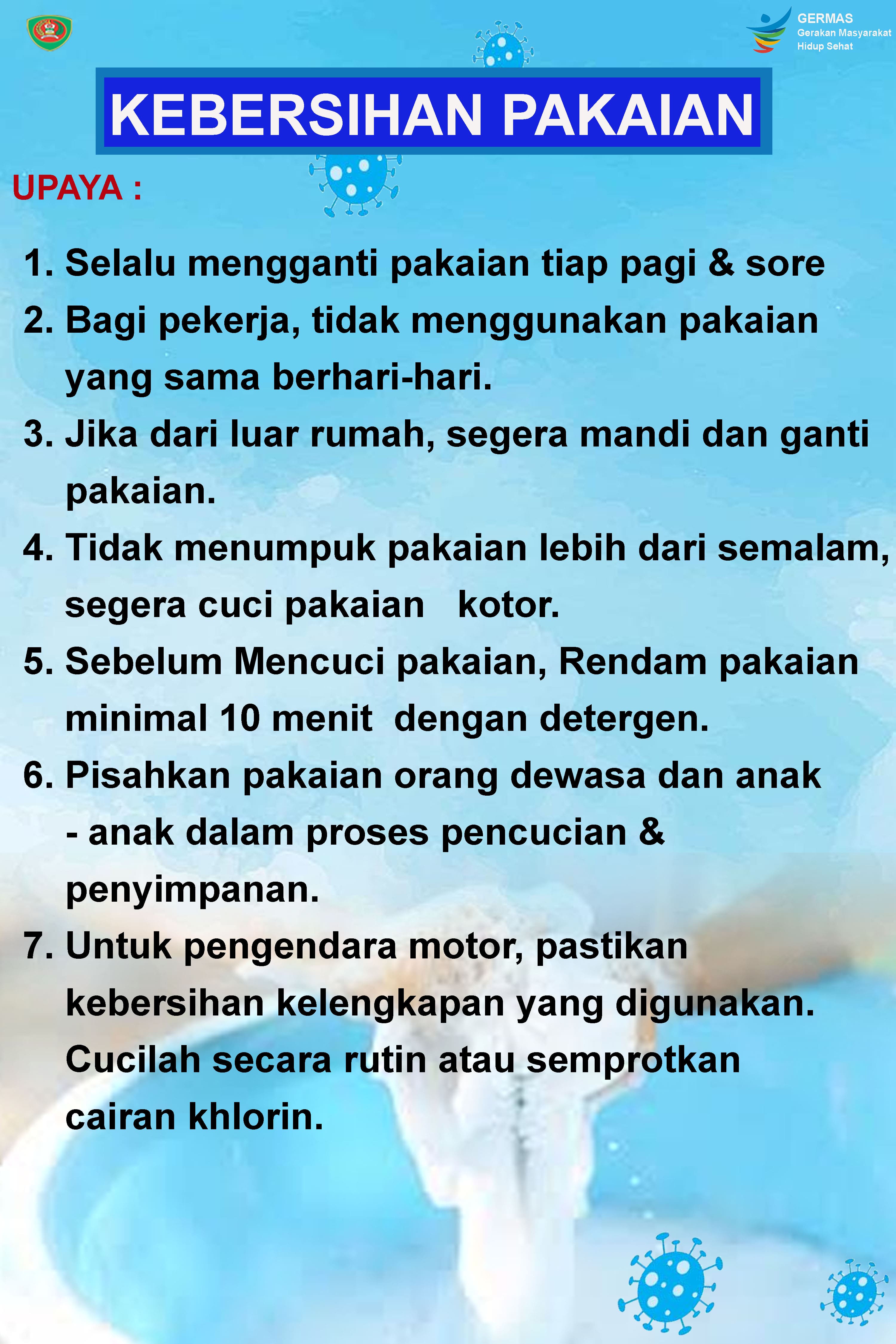 KEBERSIHAN PAKAIAN
